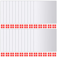 Produktbild för Spegelplattor 48 st fyrkantig spegelglas
