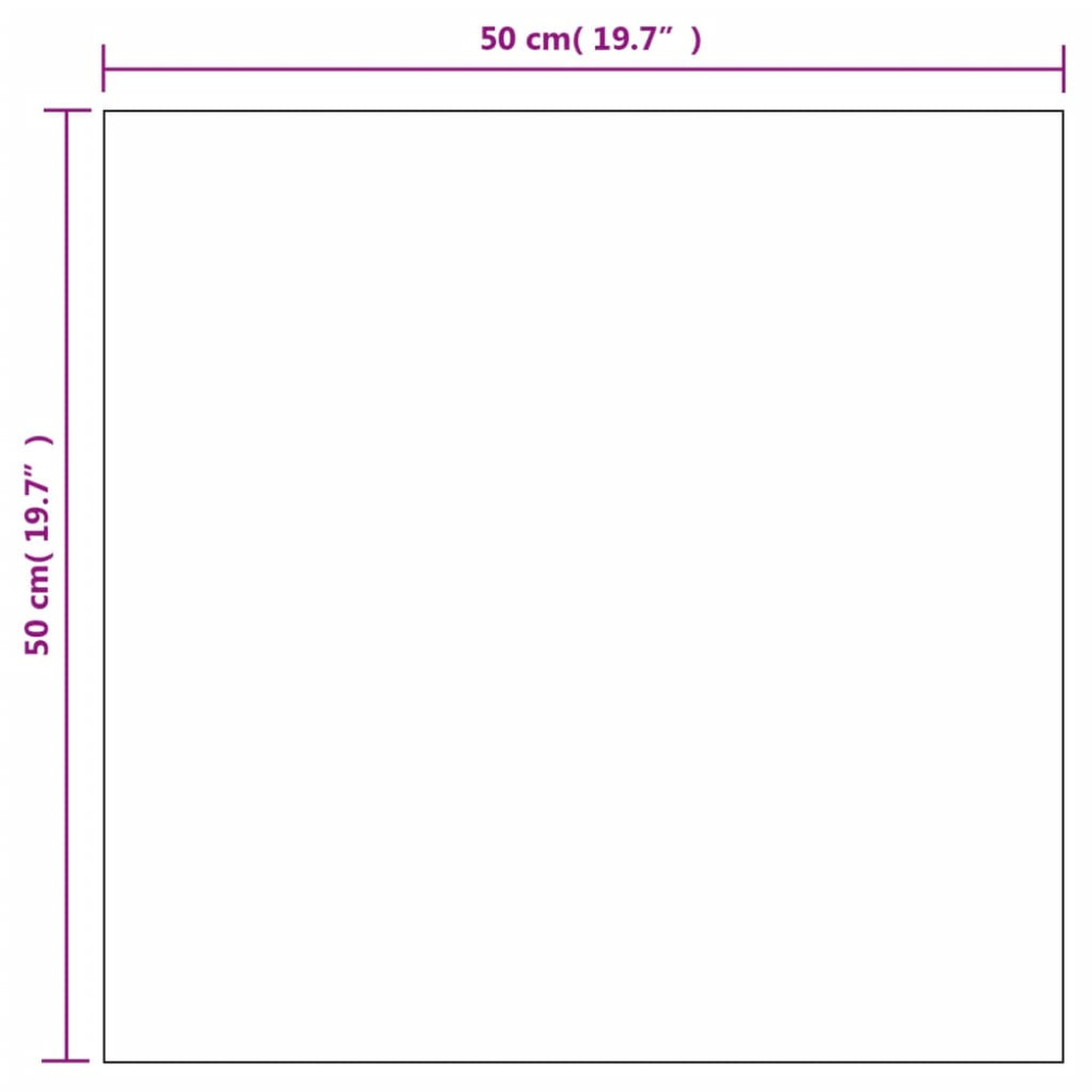 Produktbild för Väggspeglar 2 st 50x50 cm fyrkantig glas