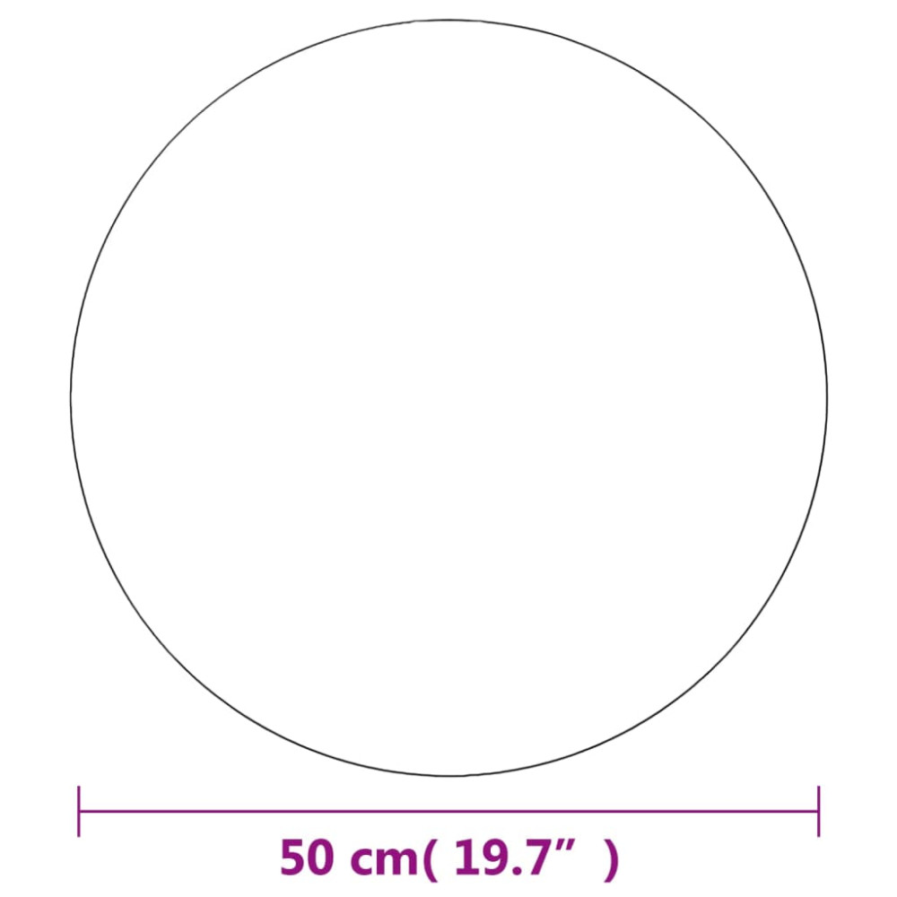 Produktbild för Väggspeglar 2 st 50 cm rund glas