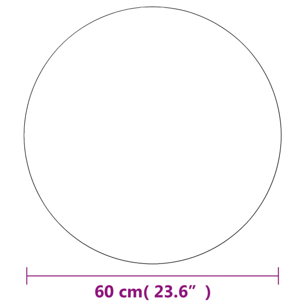 Produktbild för Väggspeglar 2 st 60 cm rund glas