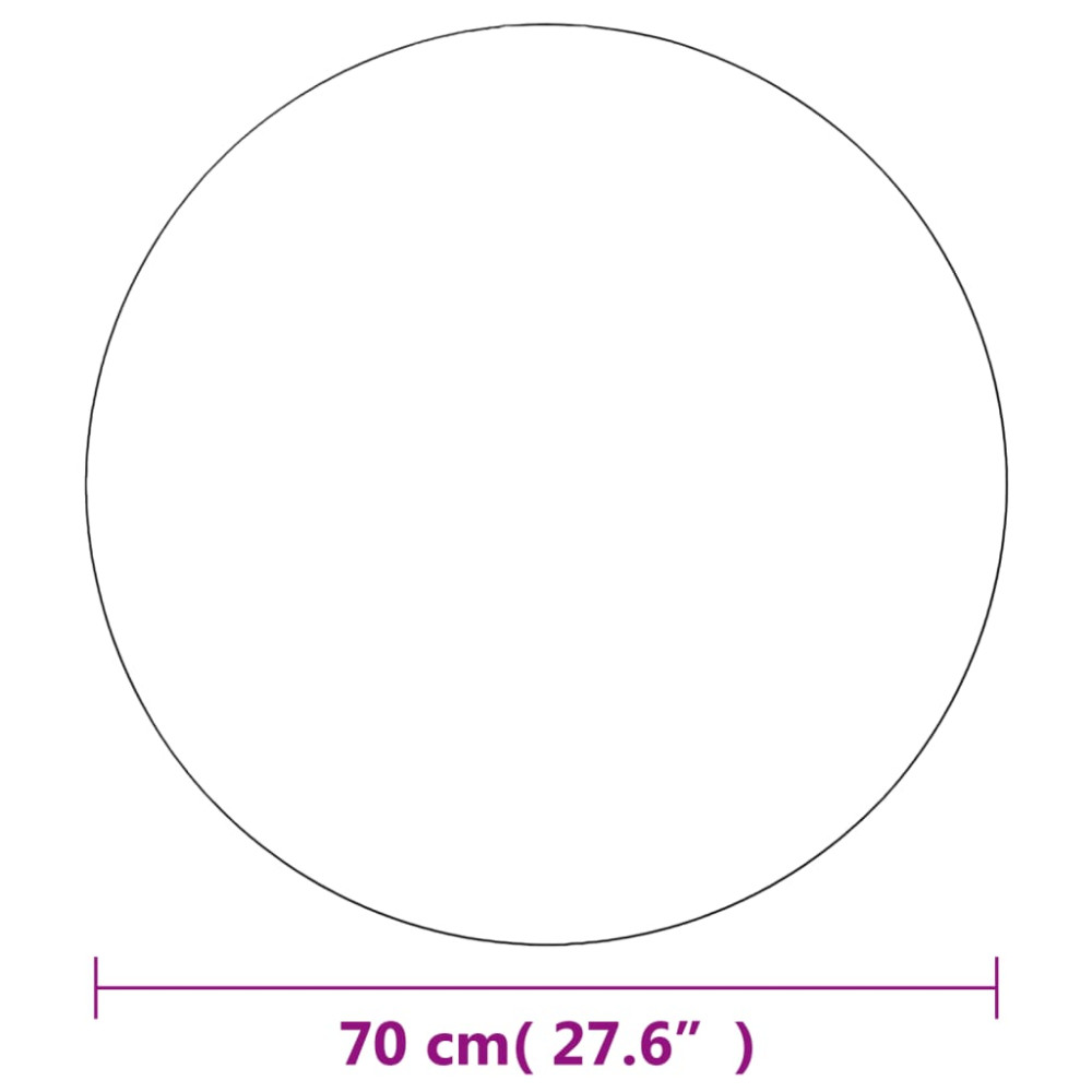 Produktbild för Väggspeglar 2 st 70 cm rund glas