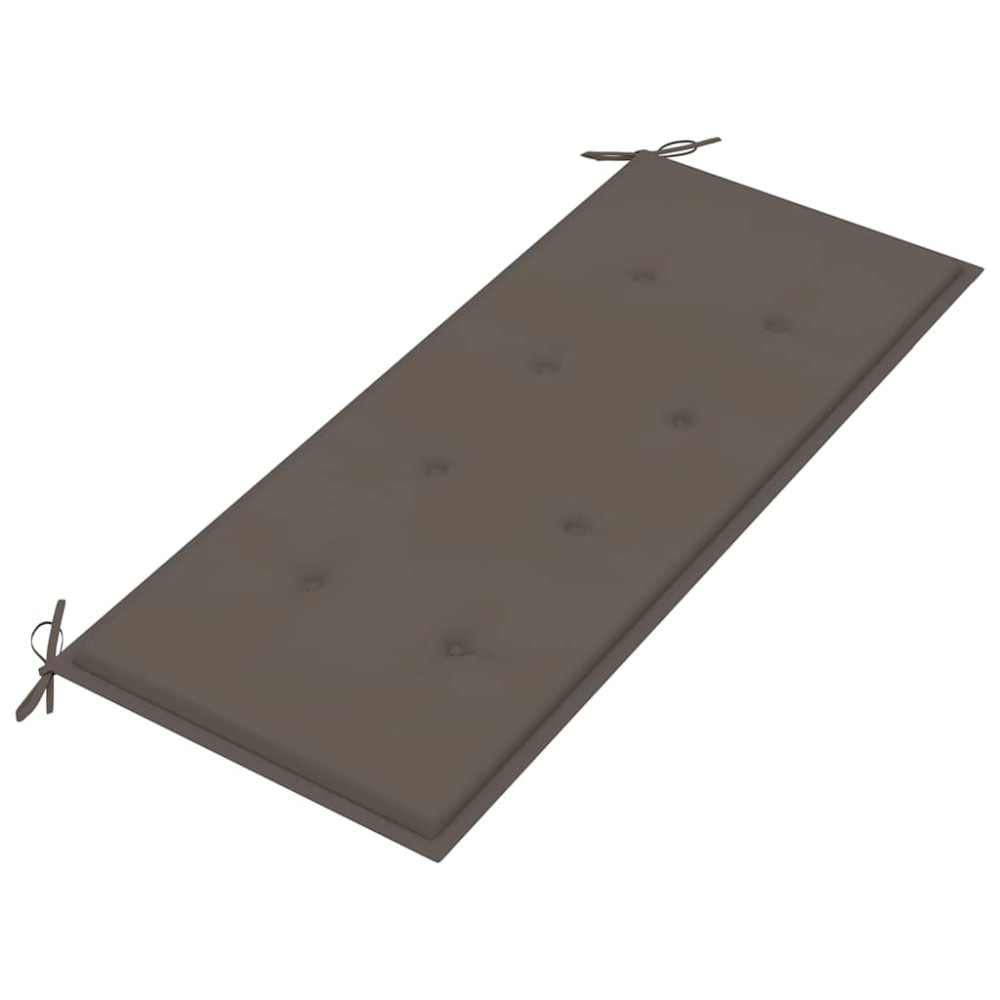 Produktbild för Trädgårdsbänk 2-sits med dyna 120 cm massivt eukalyptusträ