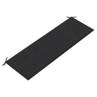 Produktbild för Trädgårdsbänk 3-sits med dyna 150 cm massivt eukalyptusträ
