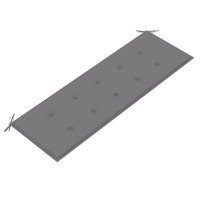 Produktbild för Trädgårdsbänk 3-sits med dyna 150 cm massivt eukalyptusträ