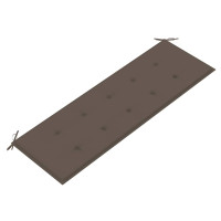 Produktbild för Trädgårdsbänk 3-sits med dyna 150 cm massivt eukalyptusträ