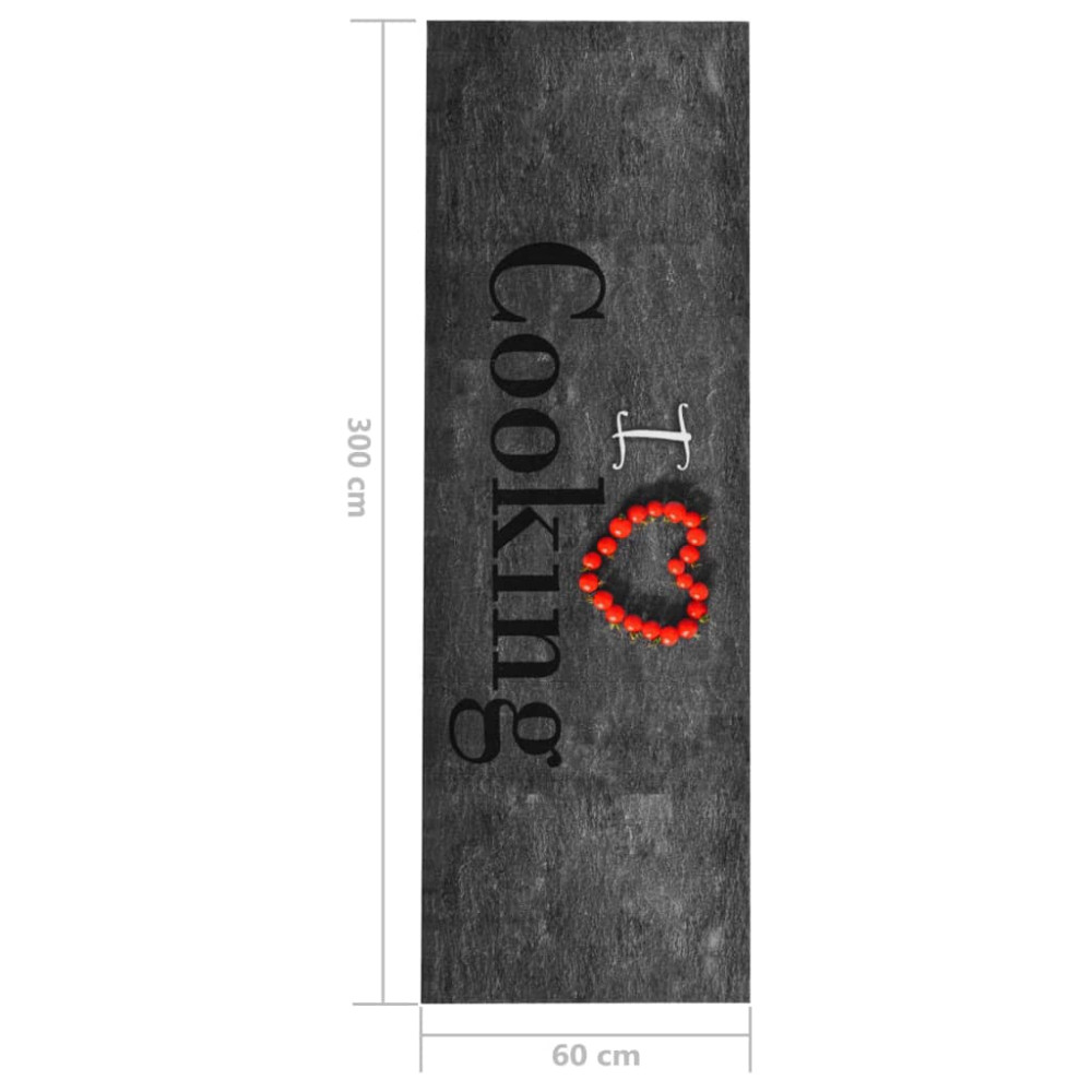 Produktbild för Köksmatta maskintvättbar cooking 60x300 cm