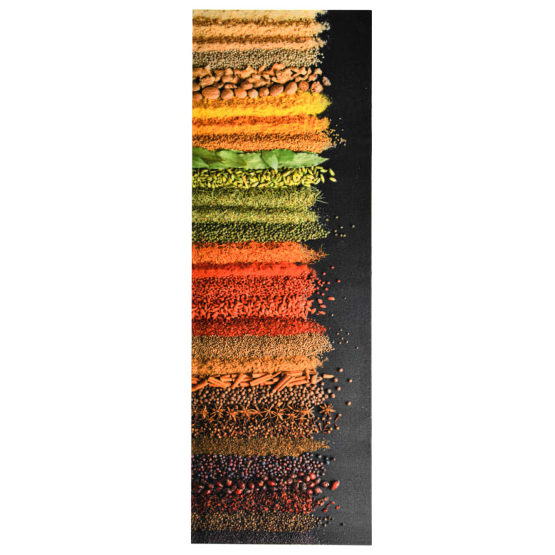 Produktbild för Köksmatta maskintvättbar kryddor 60x300 cm