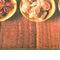 Produktbild för Köksmatta maskintvättbar skedar 60x300 cm