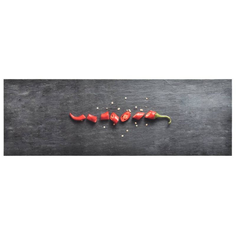 Produktbild för Köksmatta maskintvättbar peppar 45x150 cm