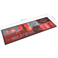 Produktbild för Köksmatta maskintvättbar tomater 60x300 cm