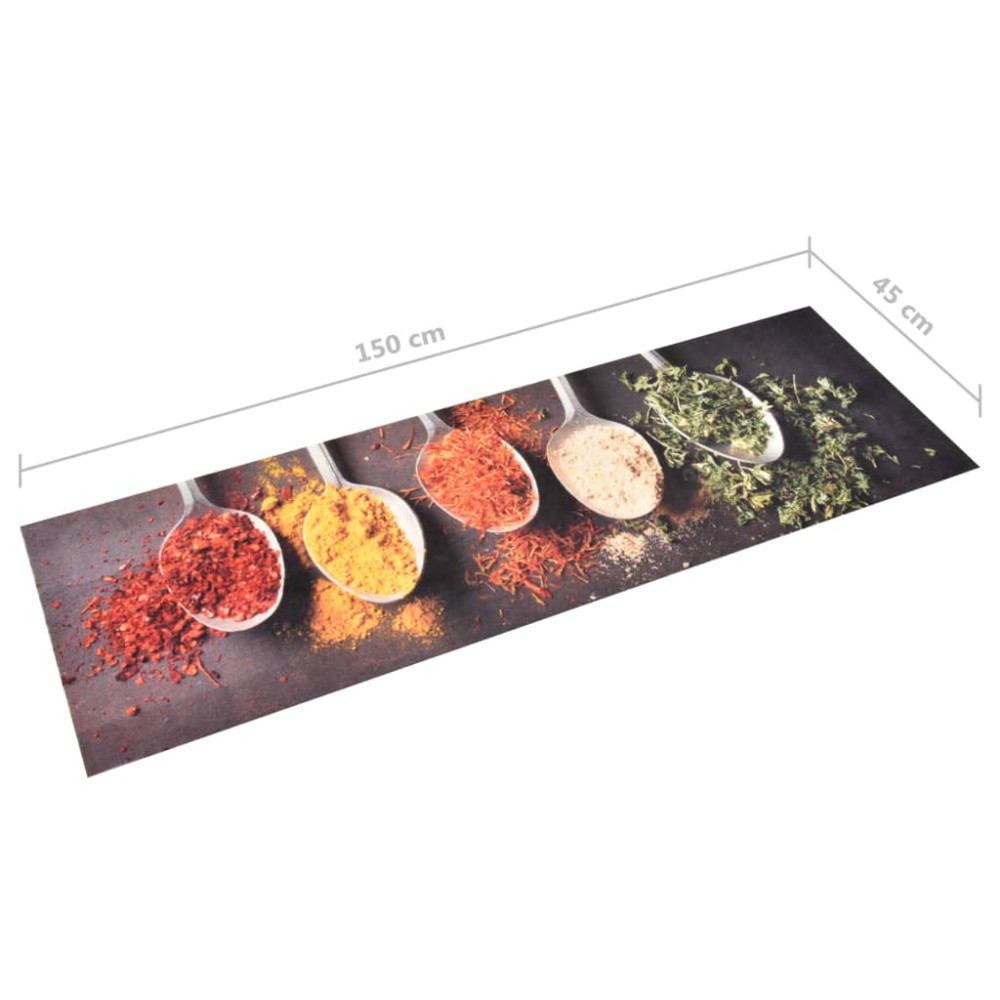 Produktbild för Köksmatta maskintvättbar skedar 45x150 cm