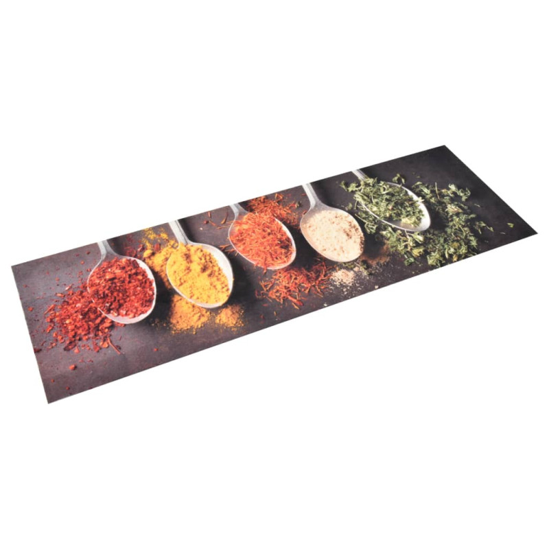 Produktbild för Köksmatta maskintvättbar skedar 60x180 cm