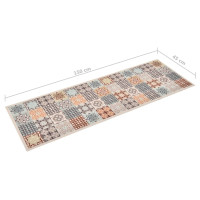 Produktbild för Köksmatta maskintvättbar mosaik 45x150 cm