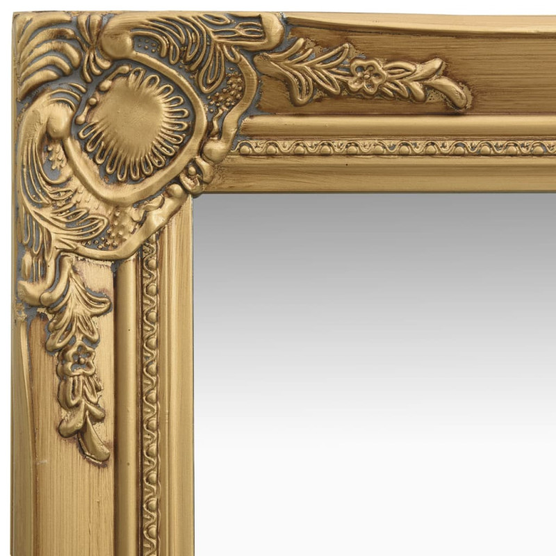 Produktbild för Väggspegel barockstil 40x40 cm guld