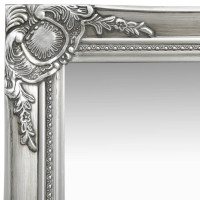 Miniatyr av produktbild för Väggspegel barockstil 40x40 cm silver
