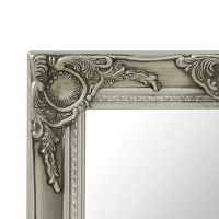 Produktbild för Väggspegel barockstil 50x50 cm silver