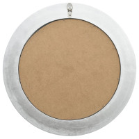 Produktbild för Väggspegel barockstil 50 cm silver
