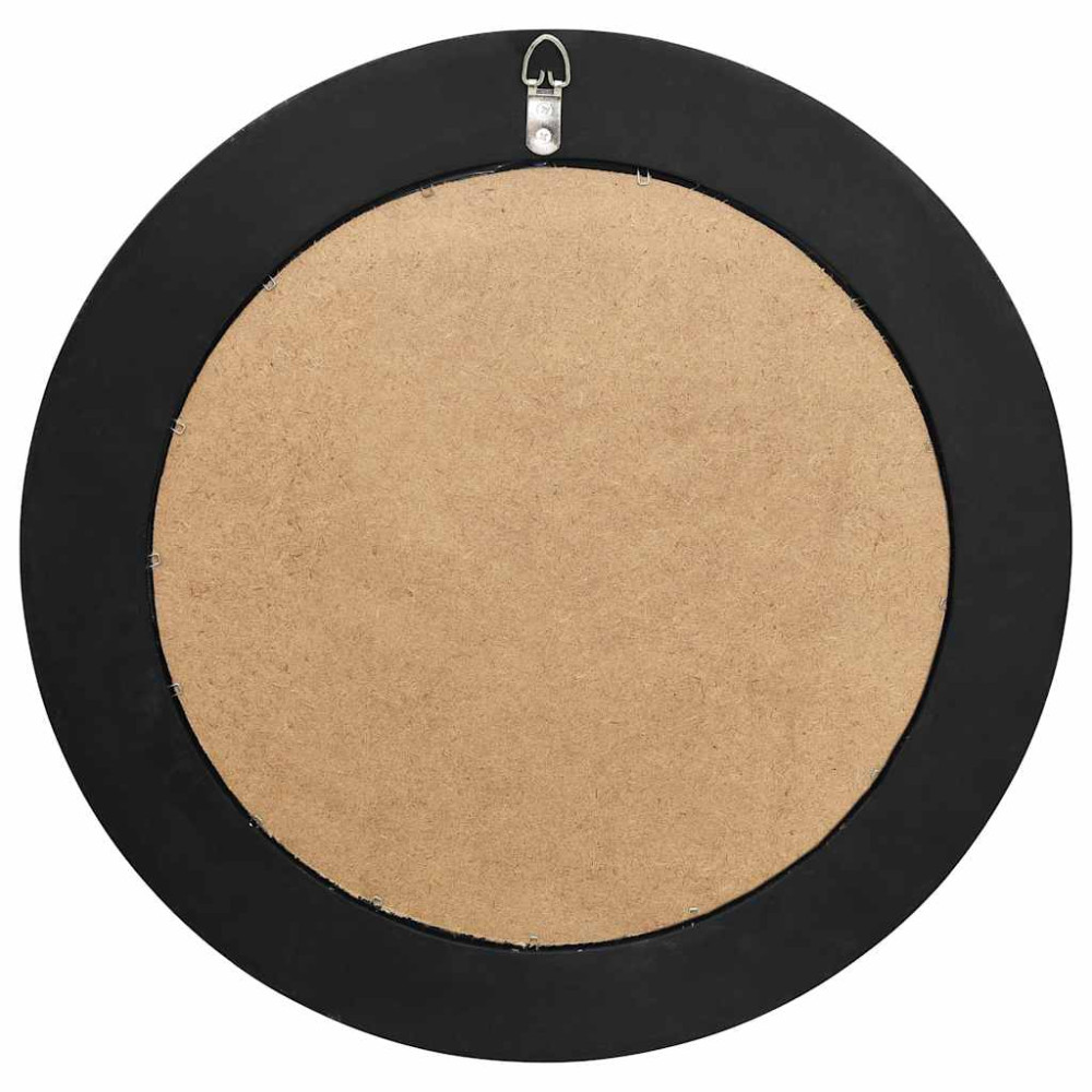 Produktbild för Väggspegel barockstil 50 cm svart