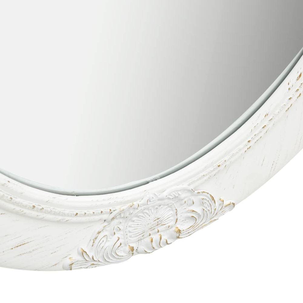 Produktbild för Väggspegel barockstil 50x60 cm vit