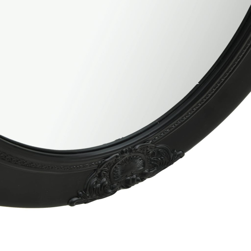 Produktbild för Väggspegel barockstil 50x60 cm svart