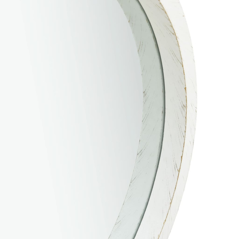 Produktbild för Väggspegel med rem 40 cm vit