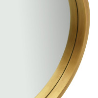 Miniatyr av produktbild för Väggspegel med rem 40 cm guld