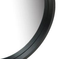 Miniatyr av produktbild för Väggspegel med rem 40 cm svart