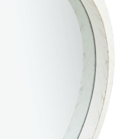 Produktbild för Väggspegel med rem 50 cm vit