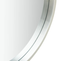 Produktbild för Väggspegel med rem 60 cm silver