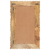 Produktbild för Spegel 80x50 cm massivt mangoträ