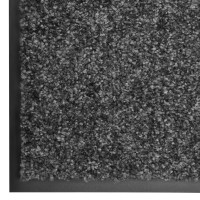 Produktbild för Dörrmatta tvättbar antracit 60x90 cm