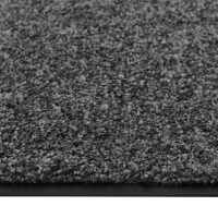 Produktbild för Dörrmatta antracit tvättbar 60x180 cm