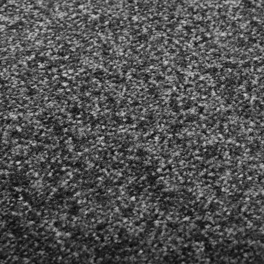 Produktbild för Dörrmatta antracit tvättbar 60x180 cm