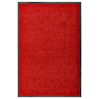 Miniatyr av produktbild för Dörrmatta tvättbar röd 60x90 cm
