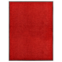 Miniatyr av produktbild för Dörrmatta tvättbar röd 90x120 cm