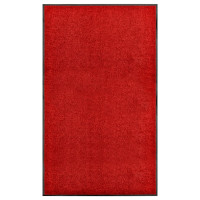 Miniatyr av produktbild för Dörrmatta tvättbar röd 90x150 cm
