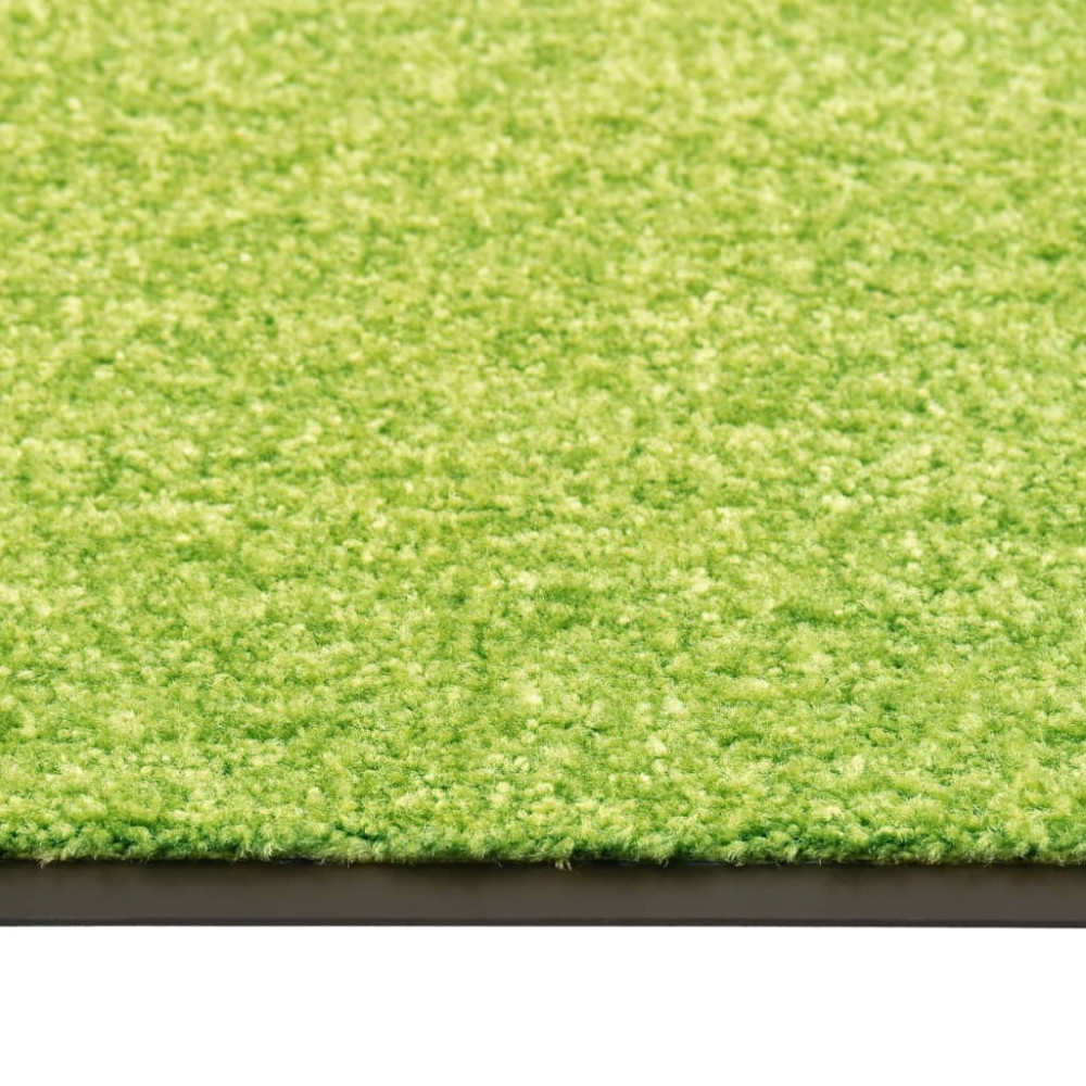 Produktbild för Dörrmatta tvättbar grön 60x90 cm