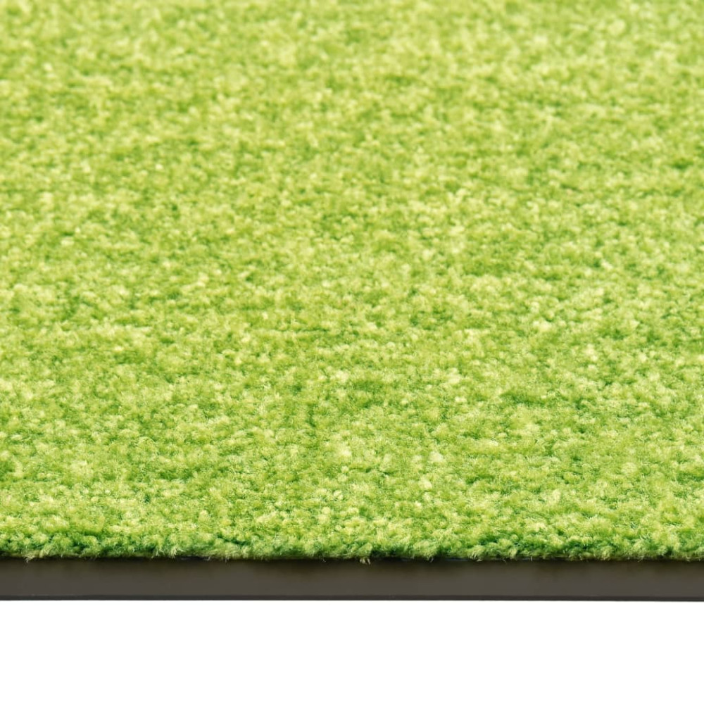 Produktbild för Dörrmatta tvättbar grön 90x120 cm