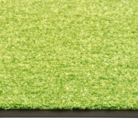 Produktbild för Dörrmatta tvättbar grön 90x120 cm