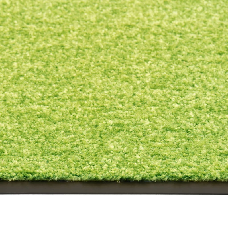 Produktbild för Dörrmatta tvättbar grön 90x150 cm