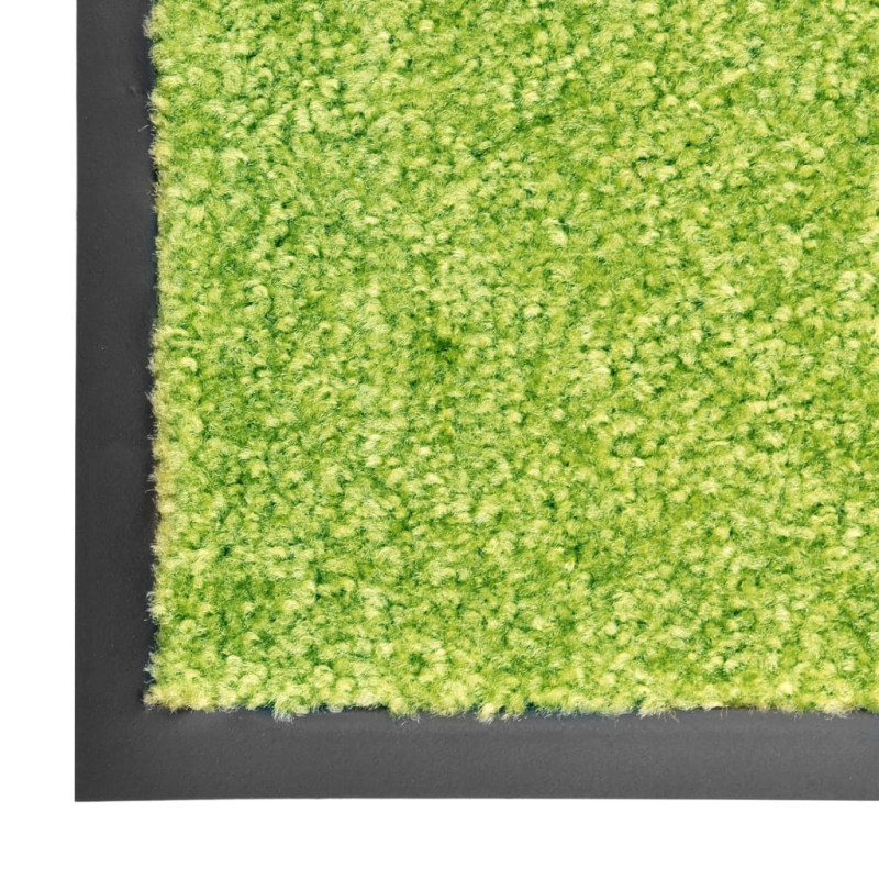 Produktbild för Dörrmatta tvättbar grön 90x150 cm