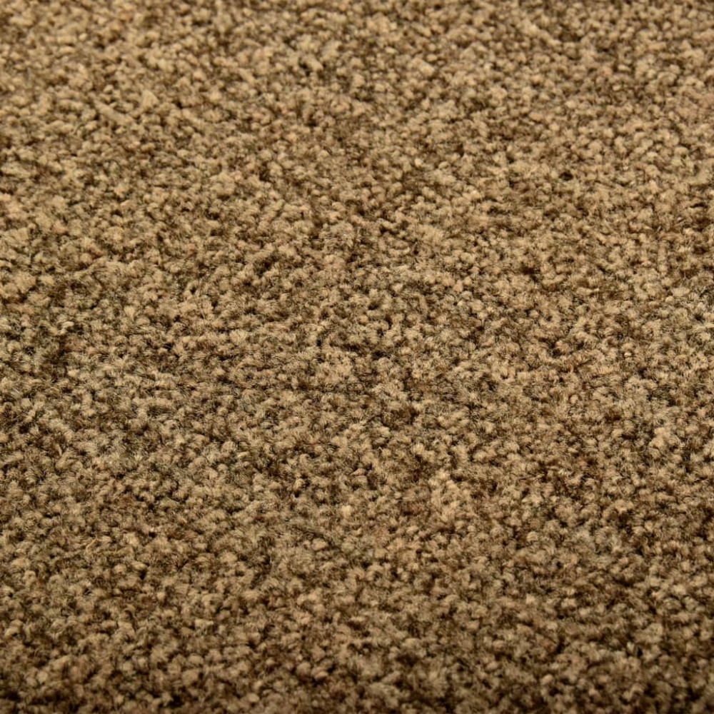 Produktbild för Dörrmatta tvättbar brun 60x90 cm