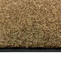 Produktbild för Dörrmatta tvättbar brun 90x150 cm