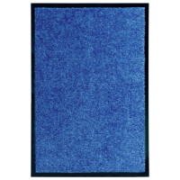 Miniatyr av produktbild för Dörrmatta tvättbar blå 40x60 cm