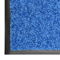 Miniatyr av produktbild för Dörrmatta tvättbar blå 90x150 cm