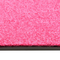 Produktbild för Dörrmatta tvättbar rosa 60x180 cm