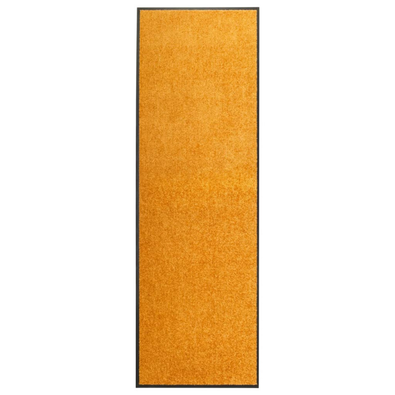 Produktbild för Dörrmatta tvättbar orange 60x180 cm