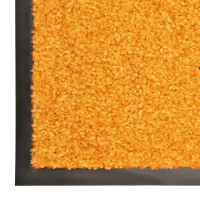 Produktbild för Dörrmatta tvättbar orange 60x180 cm