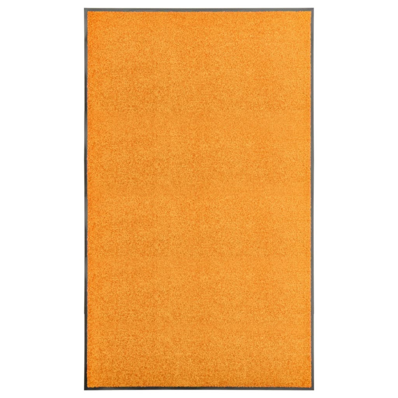Produktbild för Dörrmatta tvättbar orange 90x150 cm