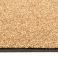 Produktbild för Dörrmatta tvättbar gräddvit 60x90 cm